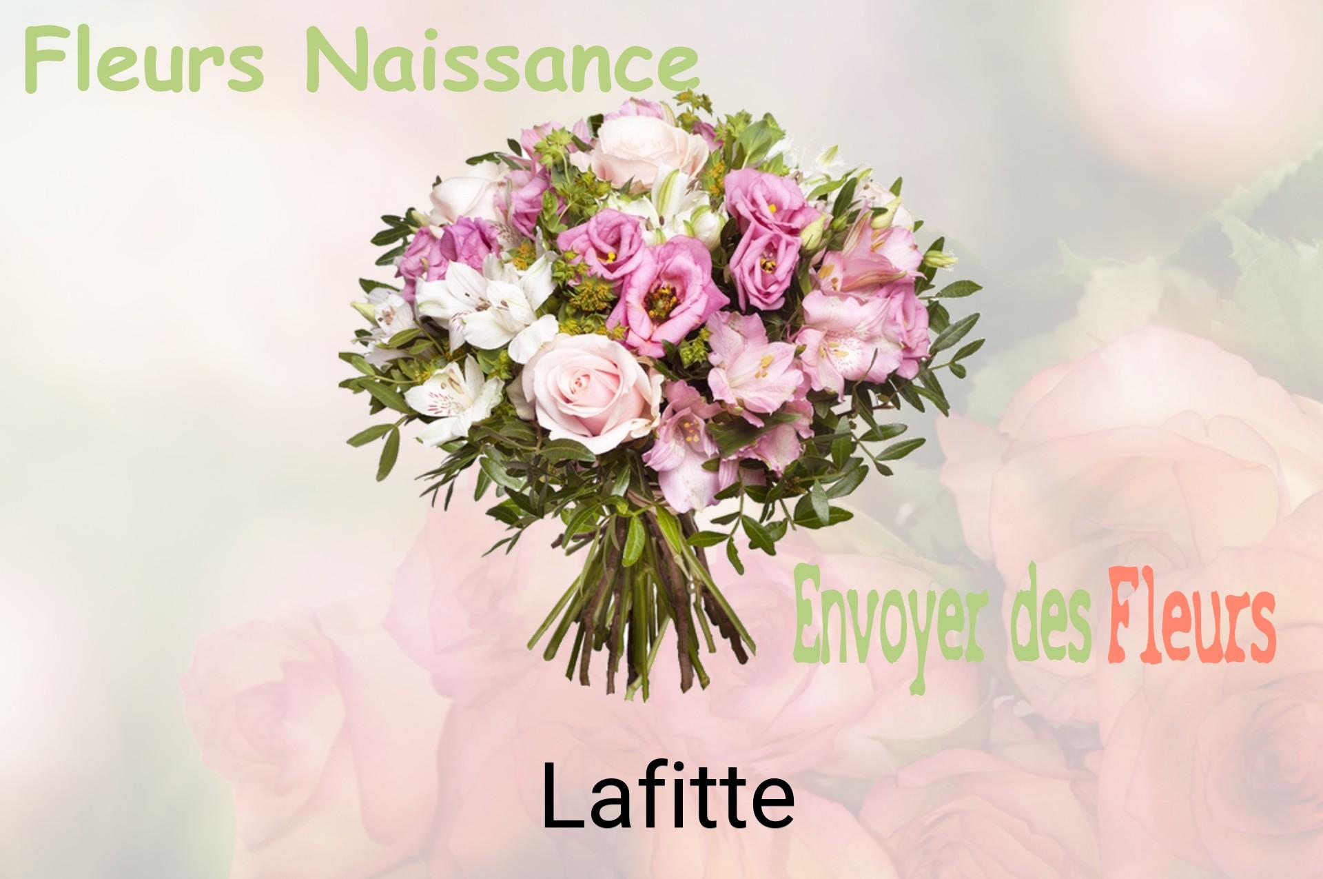 Bouquet de fleurs de naissance livré à Lafitte